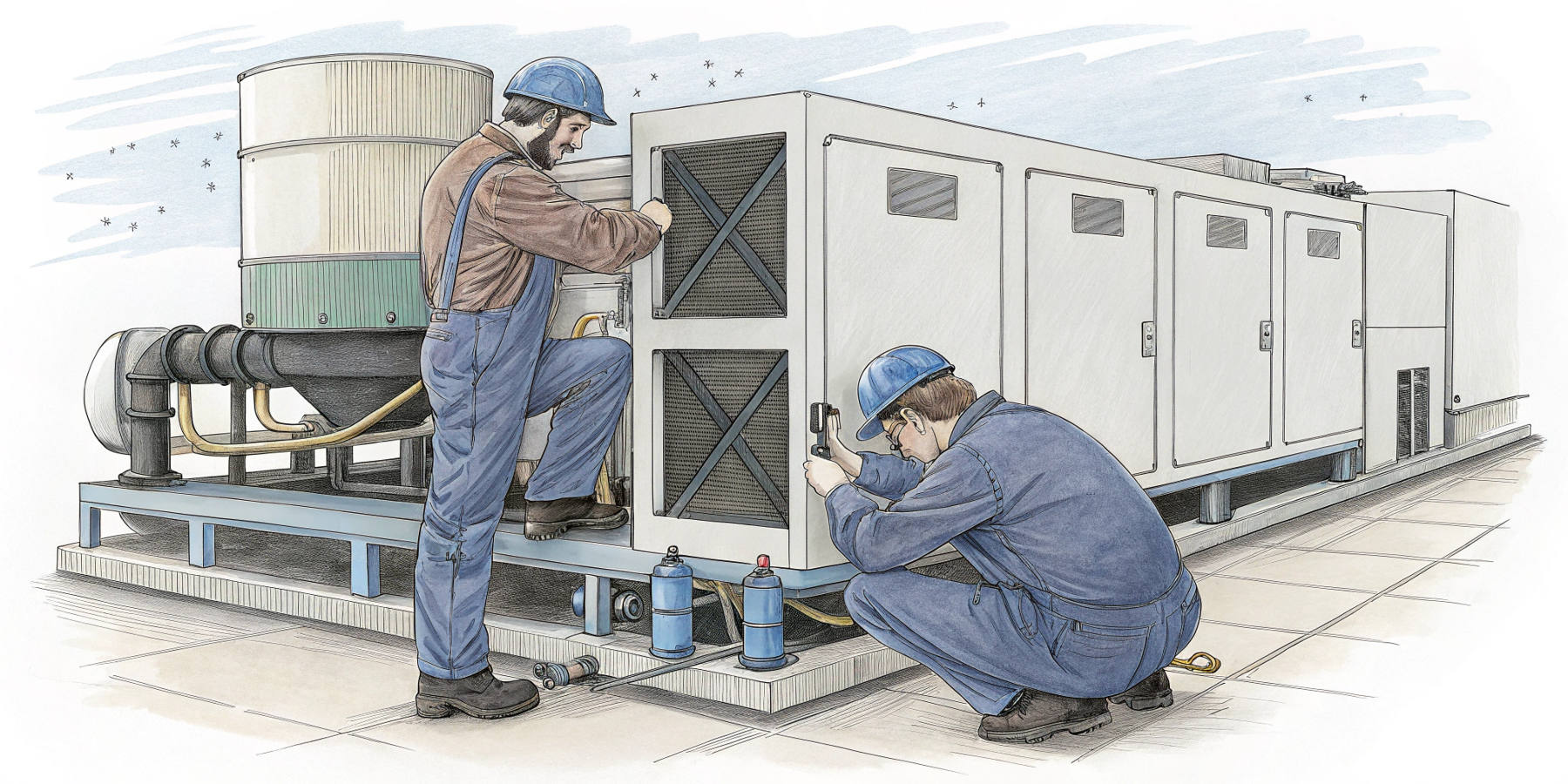 Сервисное обслуживание и ремонт чиллера