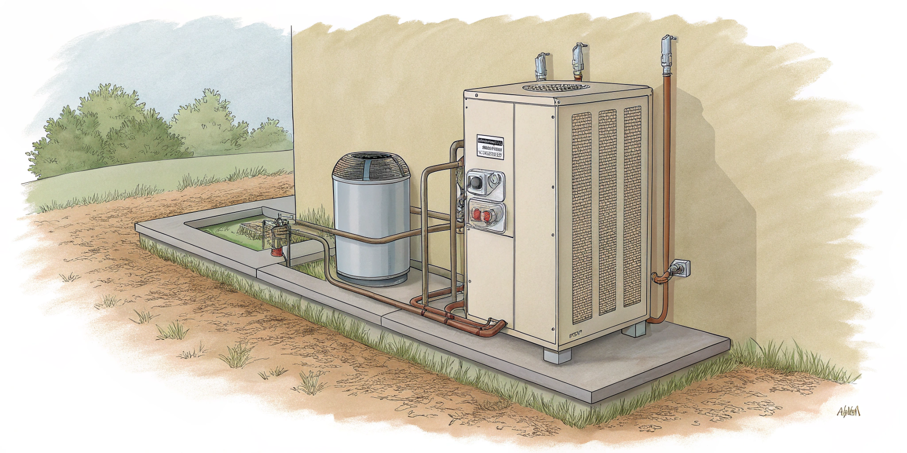 Совместное использование: система тепловой насос + фанкойл