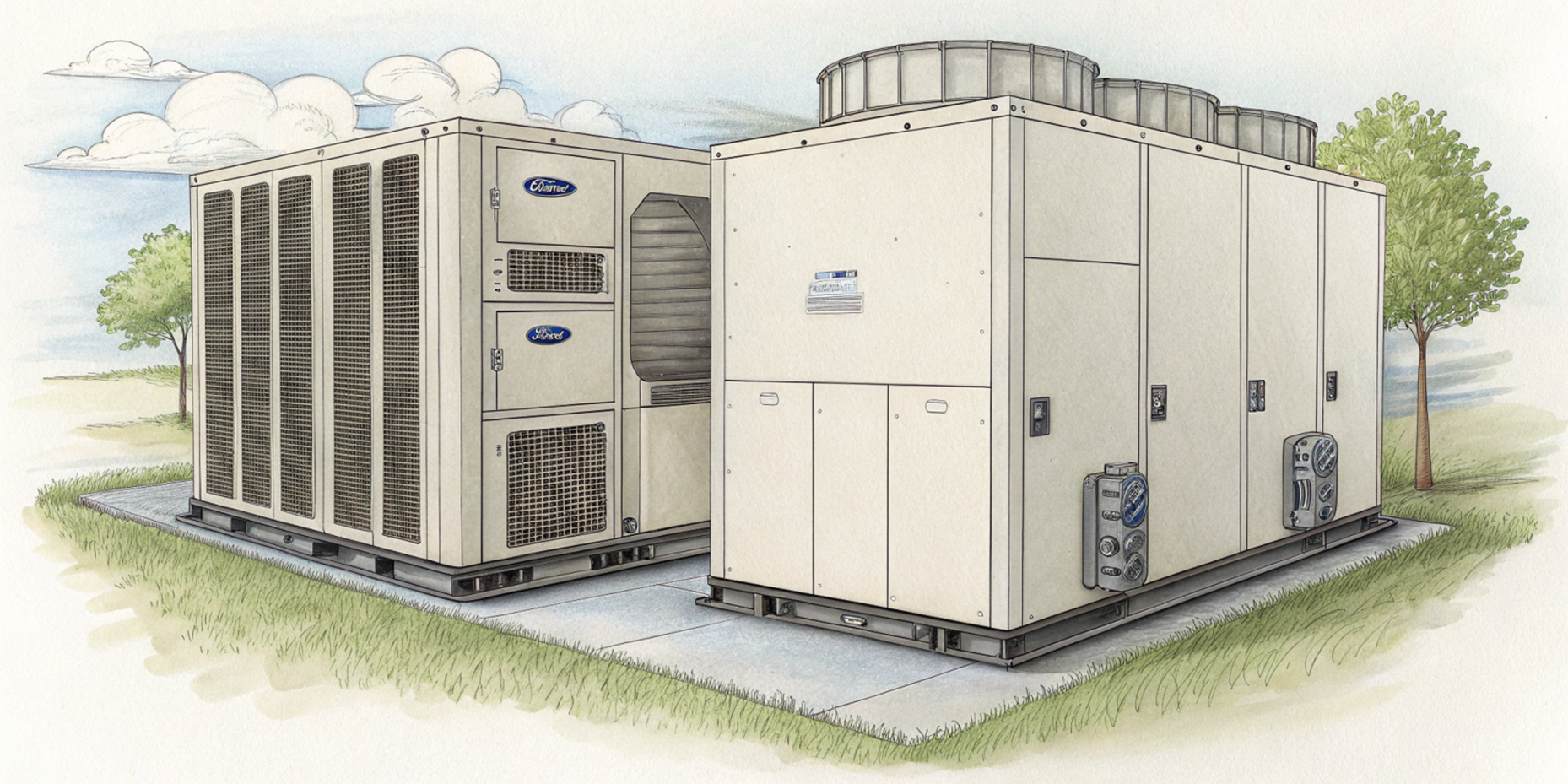 Сравнение чиллеров Carrier и Thermocold