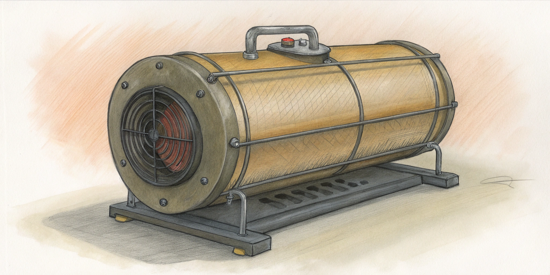 Виды промышленных тепловентиляторов по источнику энергии