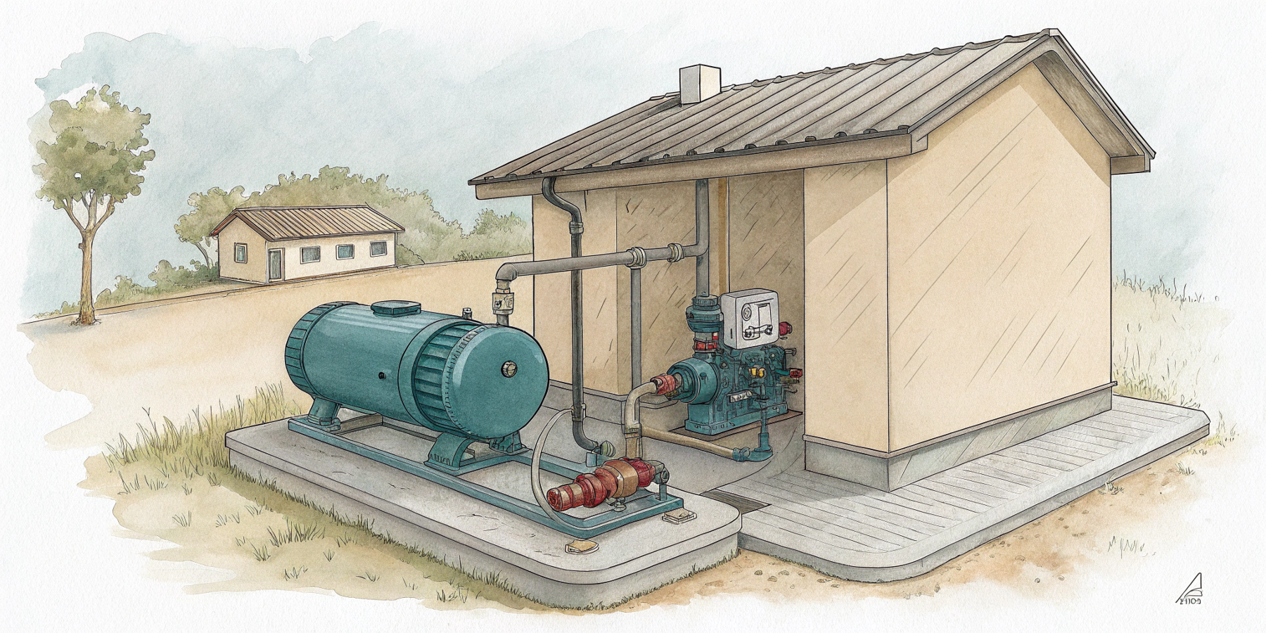 Как работает насосная станция: основные узлы и алгоритм действия