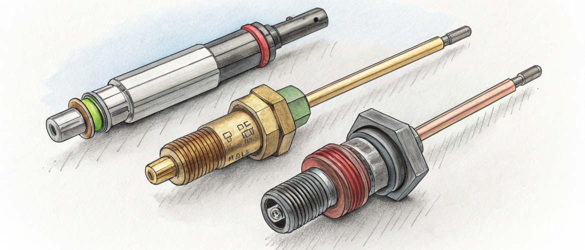 Какие датчики используются в системе охлаждения?