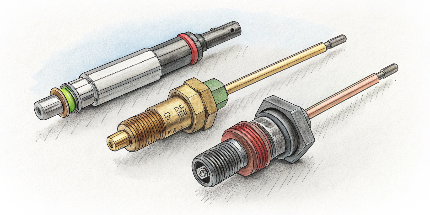 Какие датчики используются в системе охлаждения?