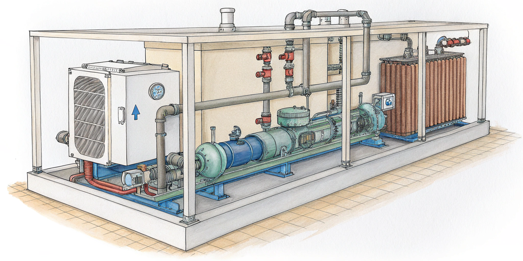 Какие узлы и агрегаты включает в себя жидкостная система охлаждения?