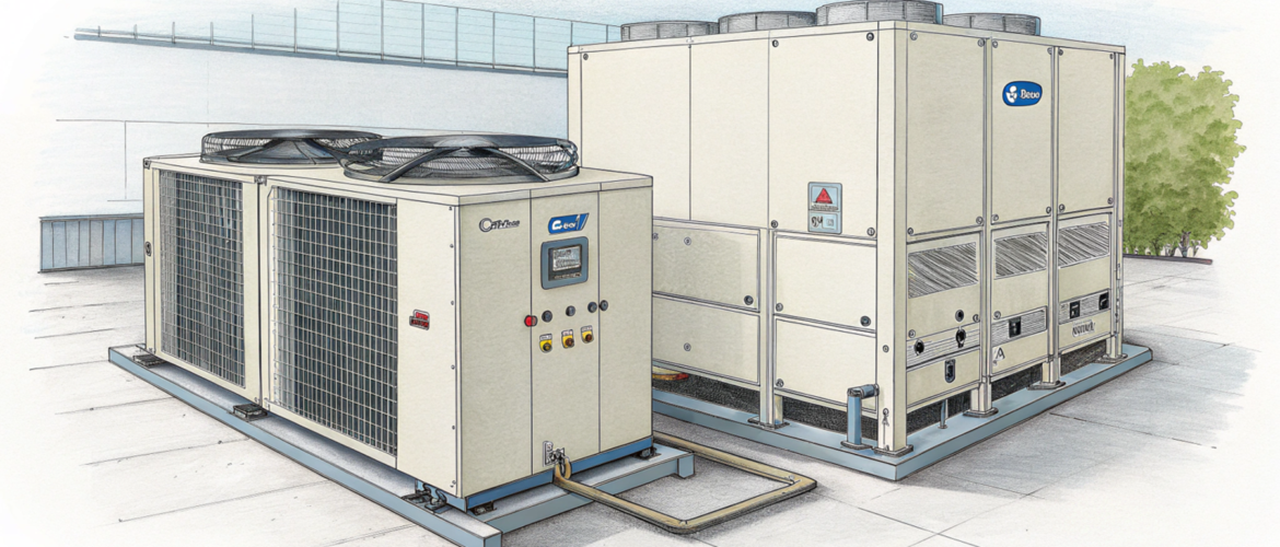 Сравнение чиллеров Midea с C&H