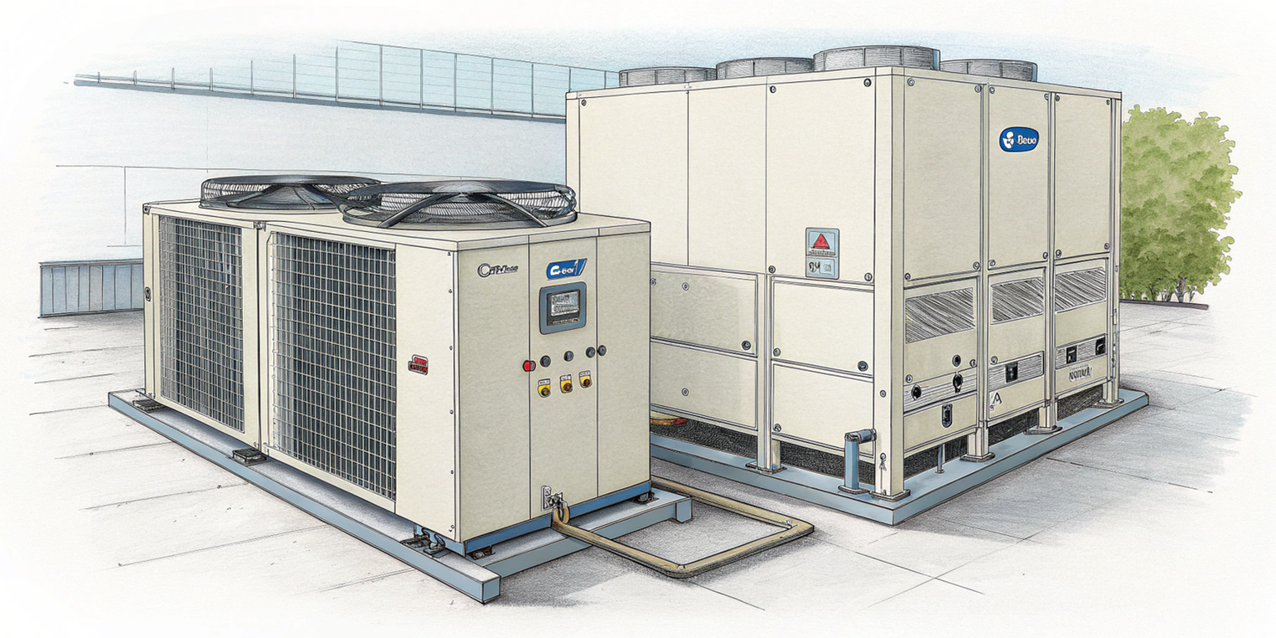 Сравнение чиллеров Midea с C&H