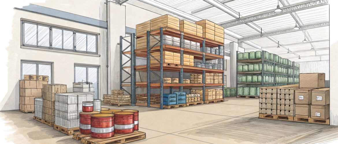 Правила хранения продуктов питания на складе