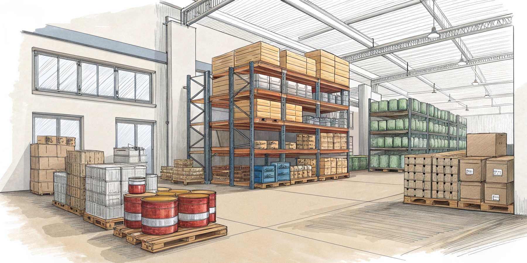 Правила хранения продуктов питания на складе