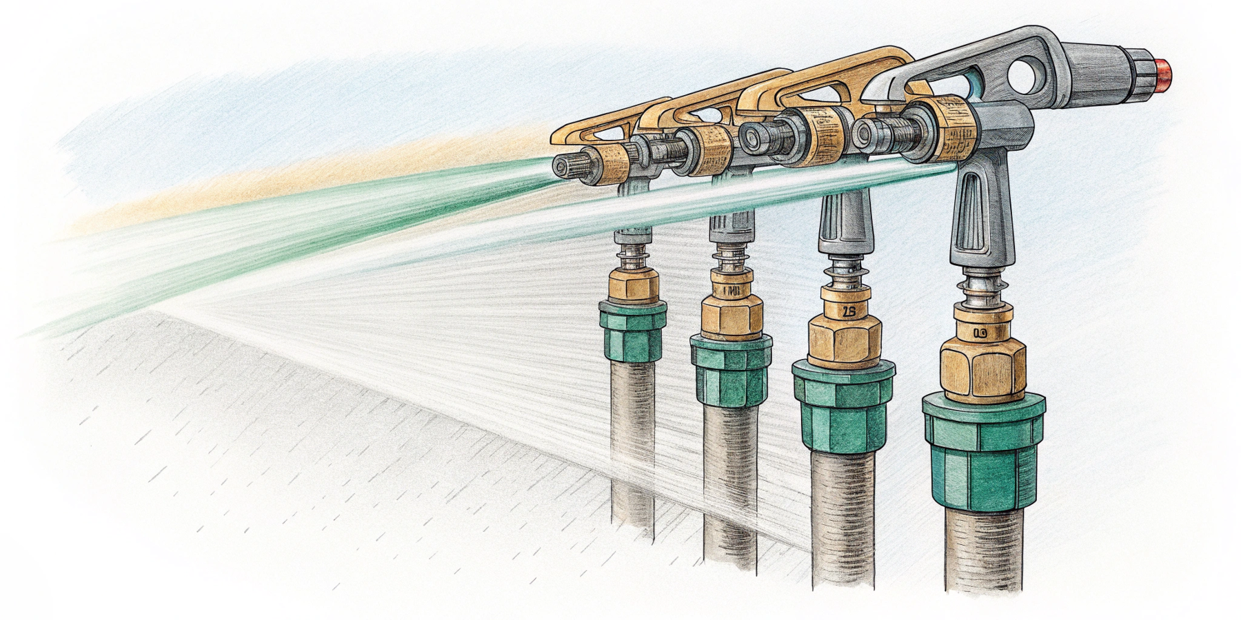 Розпилювачі для води в інженерних системах охолодження та зрошення