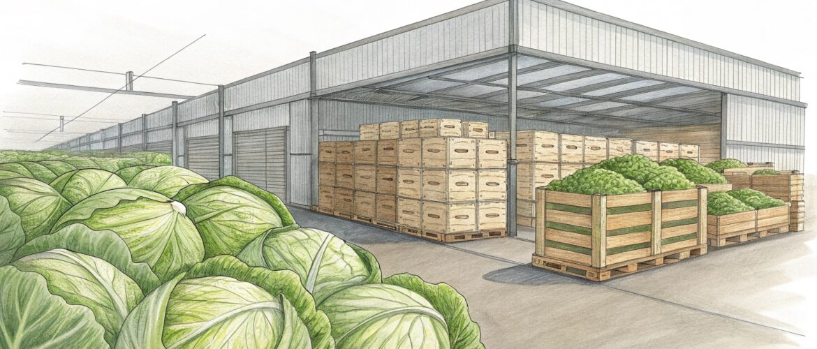 Хранение капусты в овощехранилище