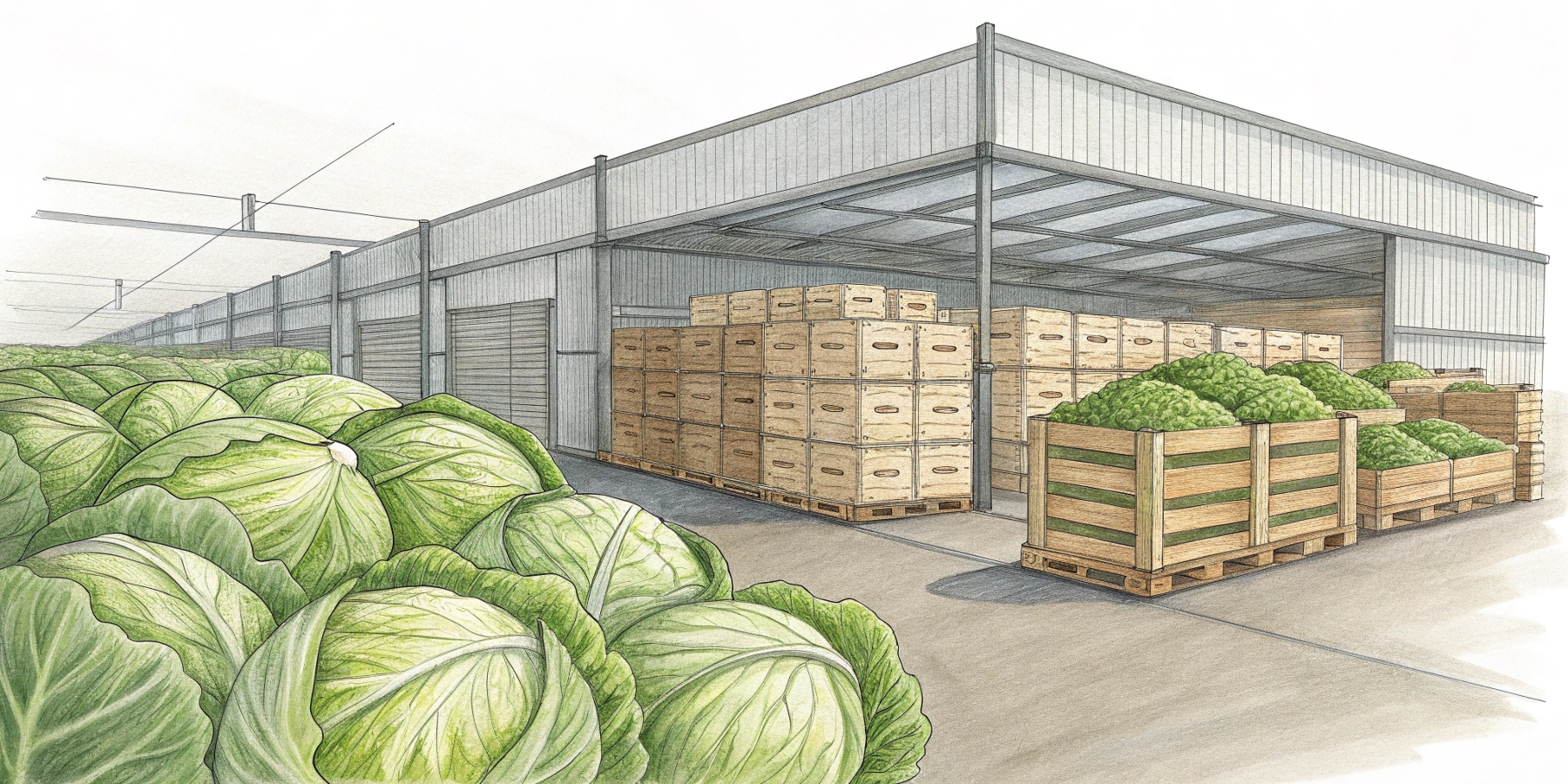 Хранение капусты в овощехранилище