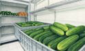 Хранение огурцов в холодильных камерах