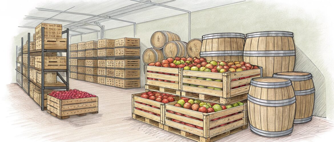Как построить хранилище для яблок