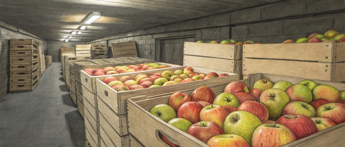 Как правильно хранить яблоки в погребе