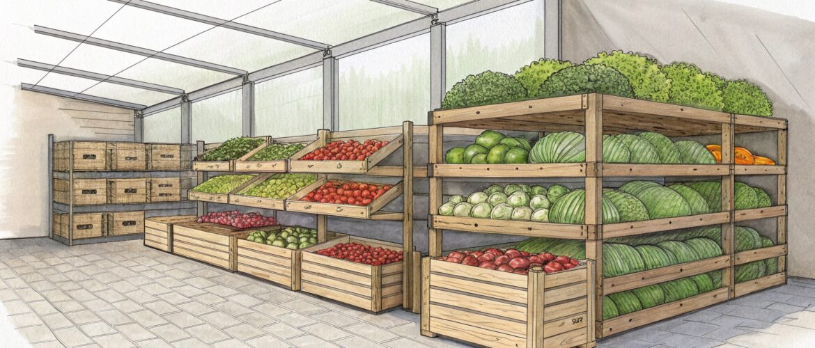 Какая должна быть температура в овощехранилище