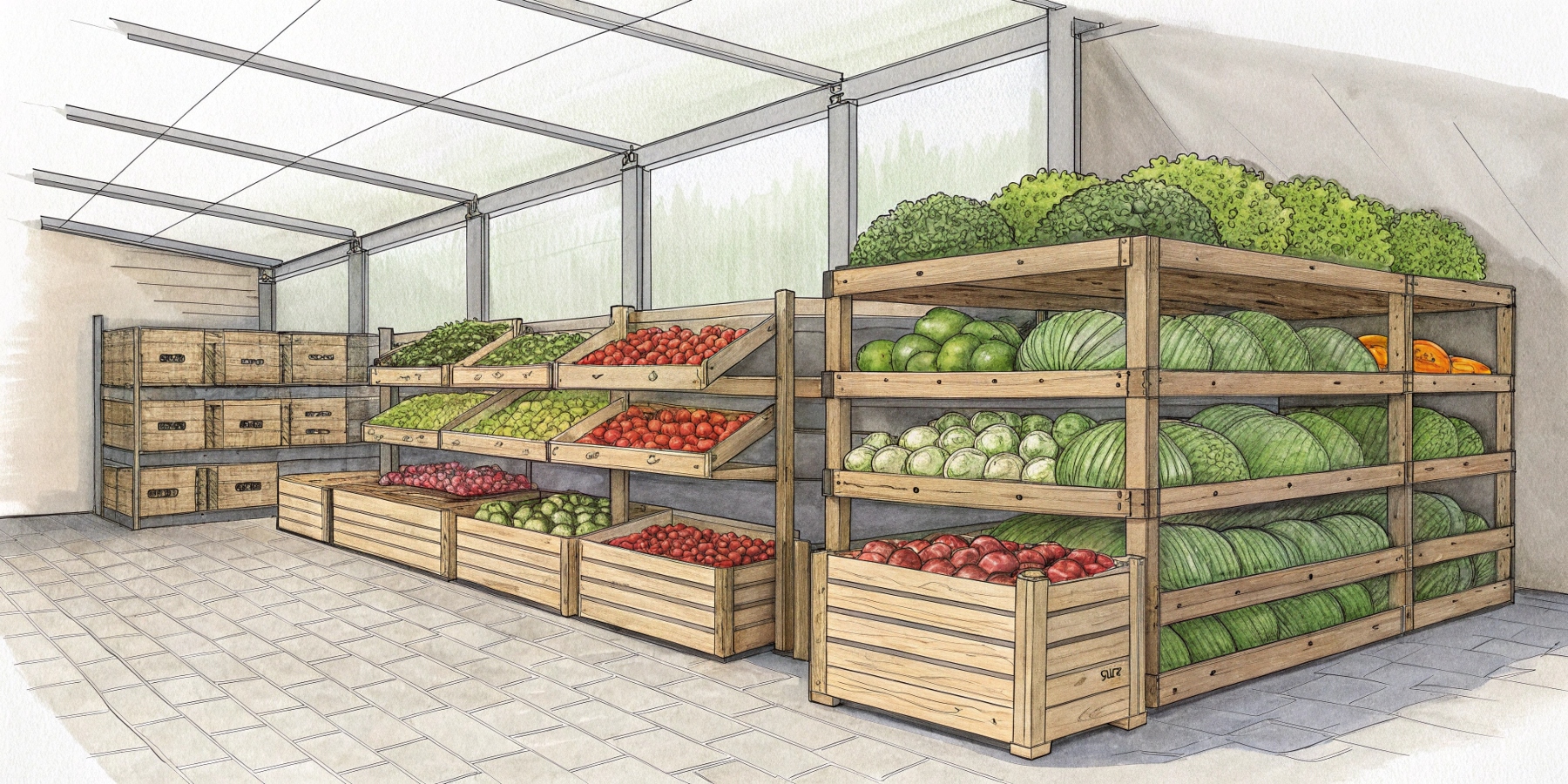 Какая должна быть температура в овощехранилище