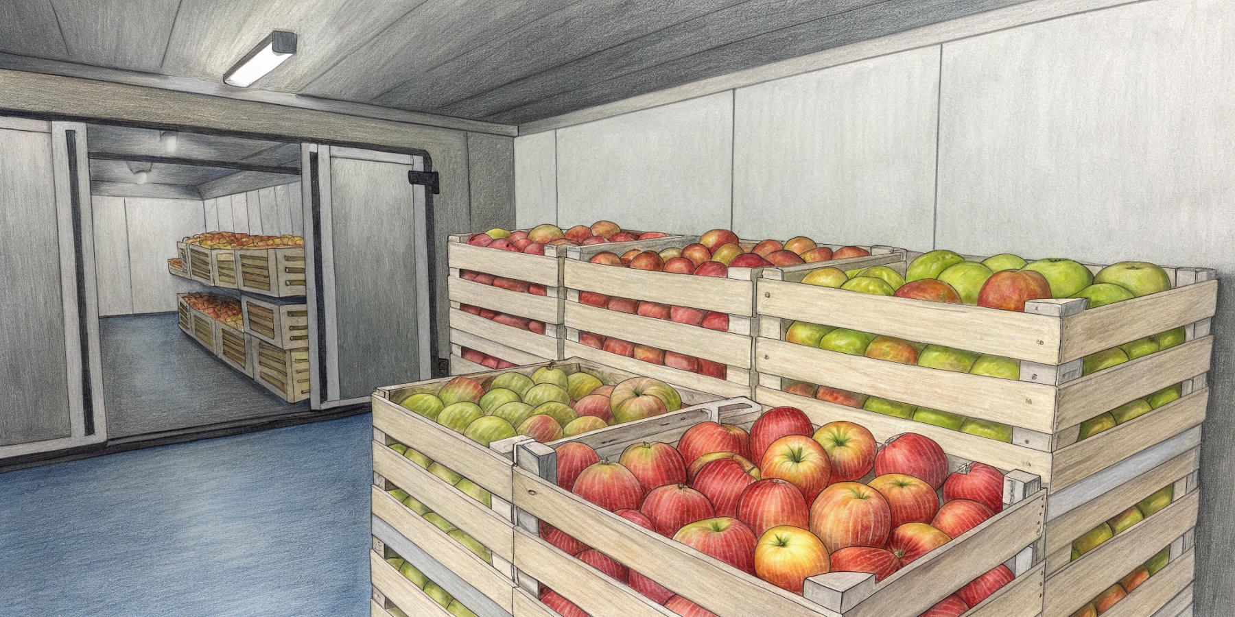 Почему важно соблюдать условия хранения яблок на складе