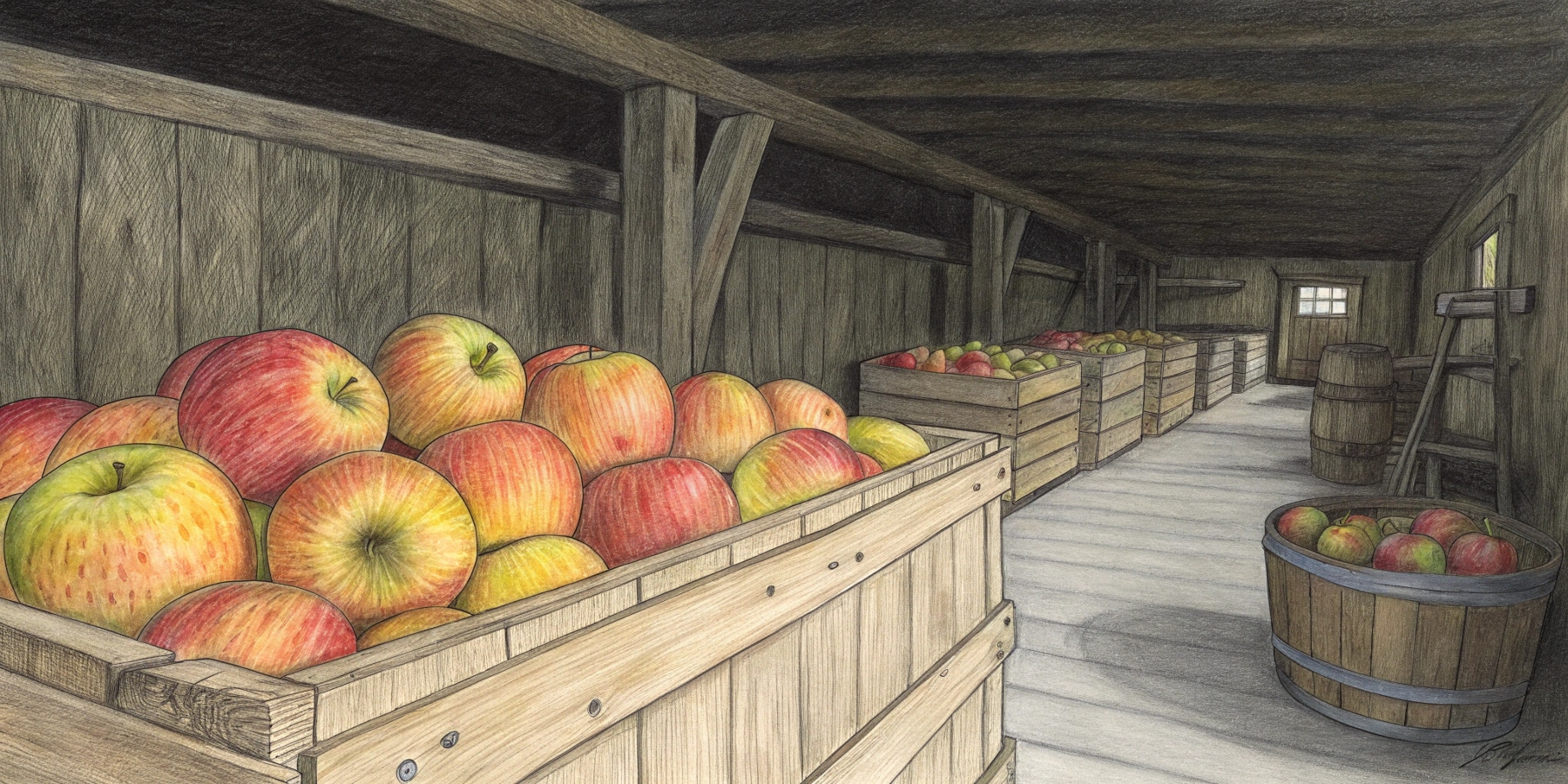 Подготовка яблок перед закладкой в погреб