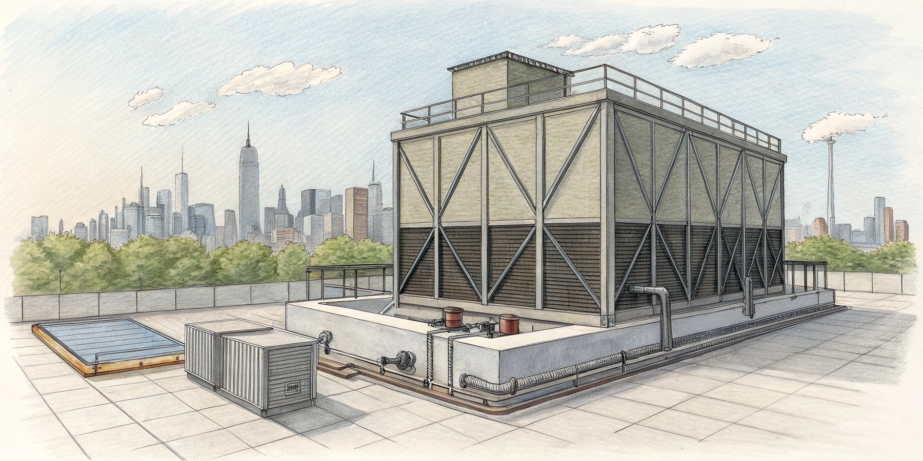 Подбор оборудования по расчету сухой градирни