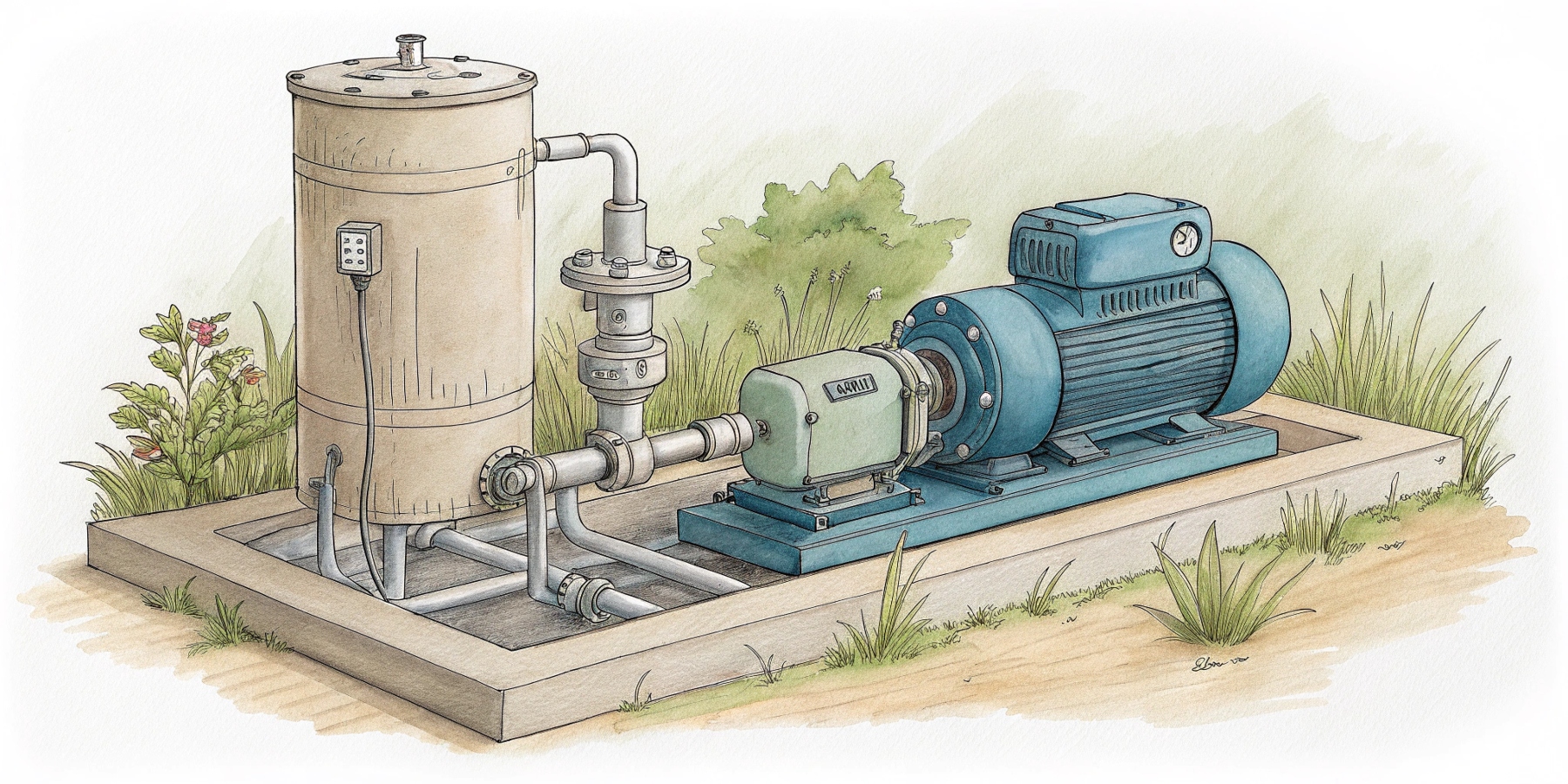 Давление в гидроаккумуляторе насосной станции
