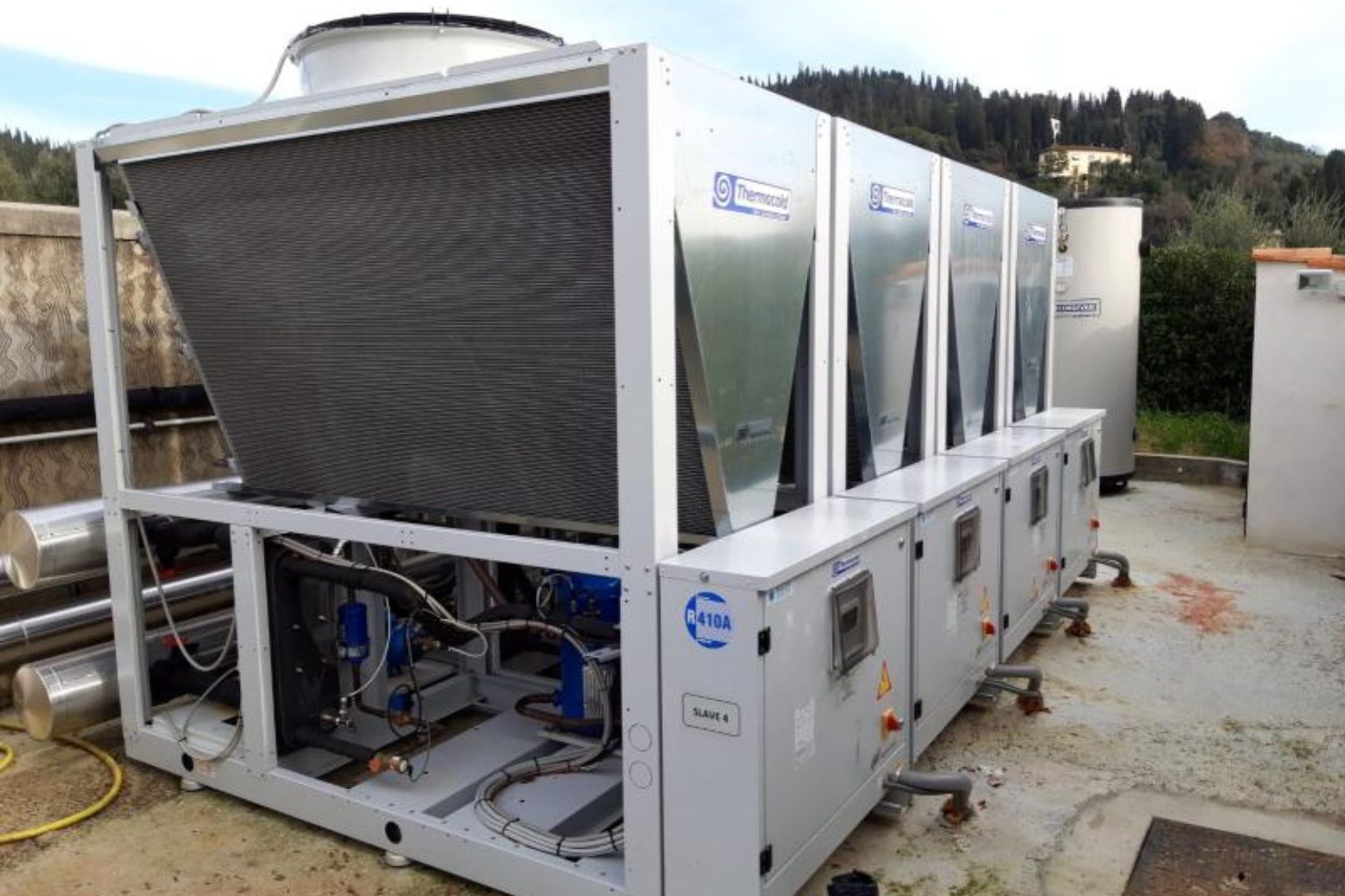 промышленная система кондиционирования - монтаж