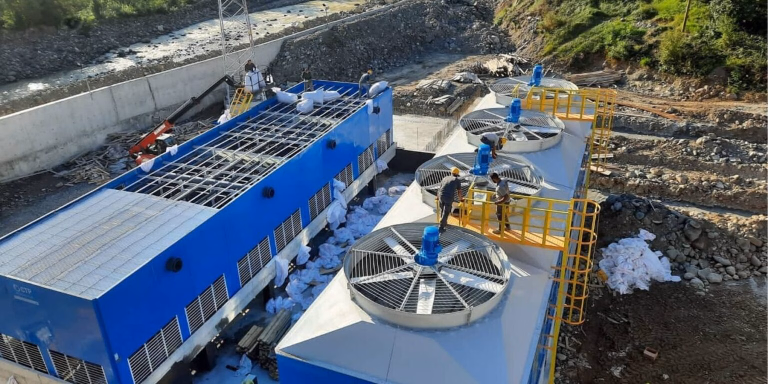 4х секційна градірня для охолодження води