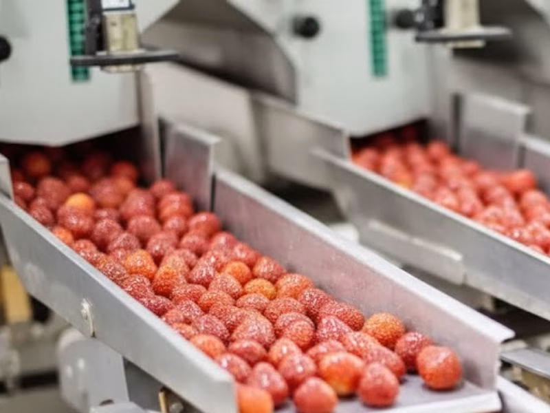 промышленная тунельная заморозка ягод