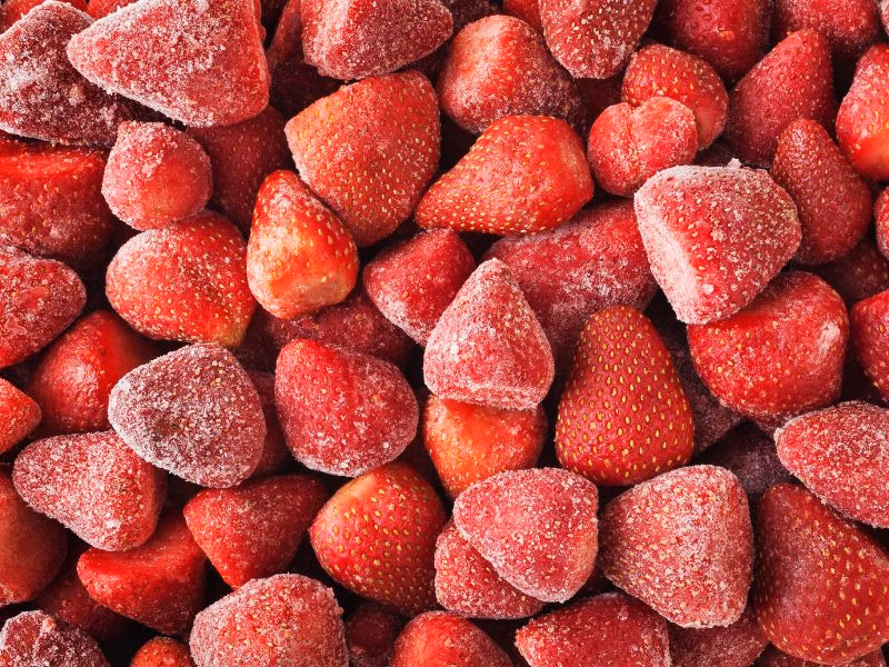 шоковая заморозка клубники